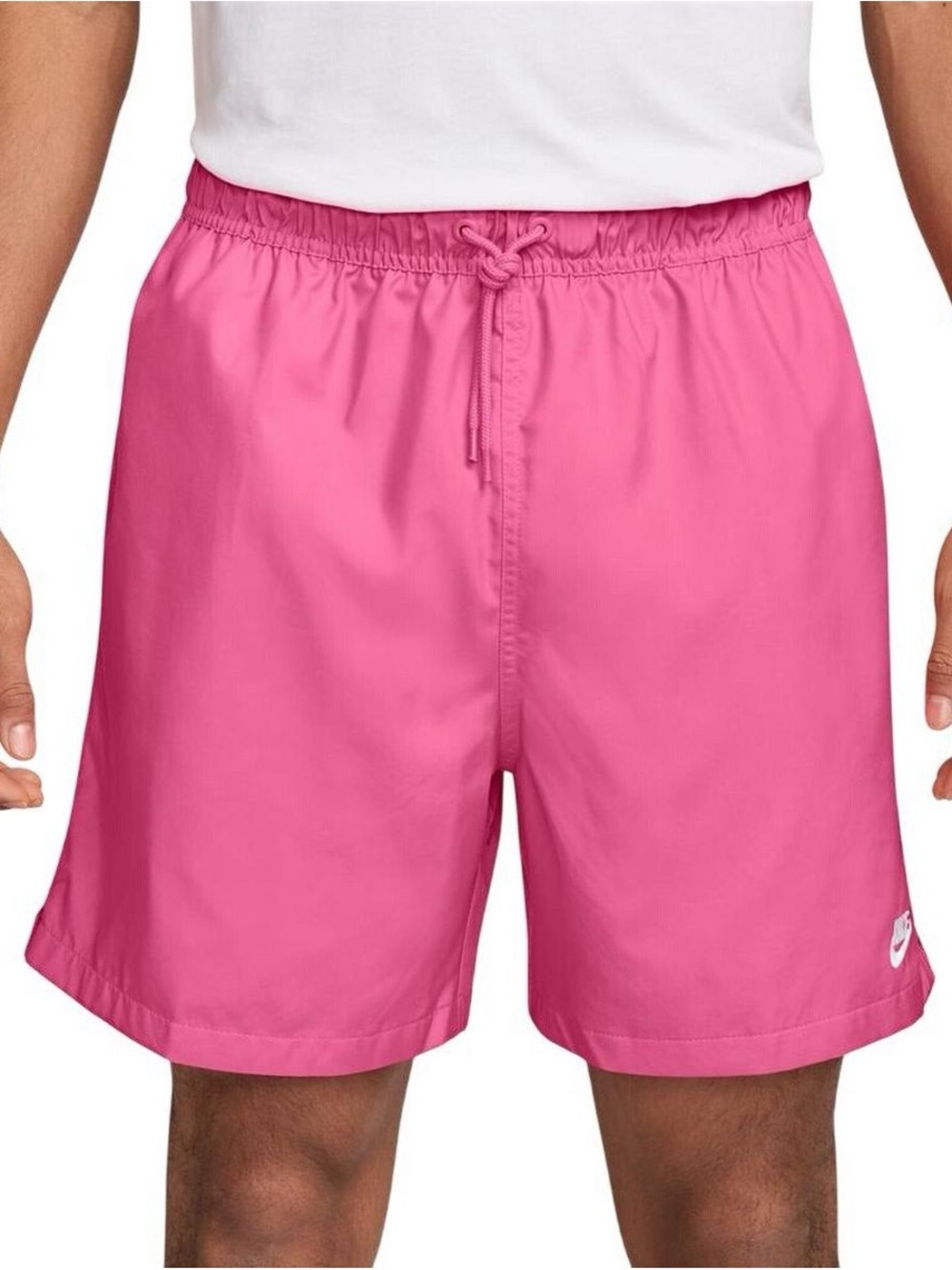 NWT Nike Mens Large Club Woven Flow Athletic Shorts Pink Lightweight Polyester
